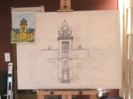 Day 2 of the Central School Canvas Sketch