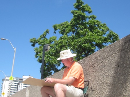 First Day of Sketching MacNab Church