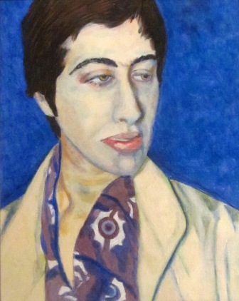 Portrait Sketch -Acrylic Paint on Board by Chris Erskine