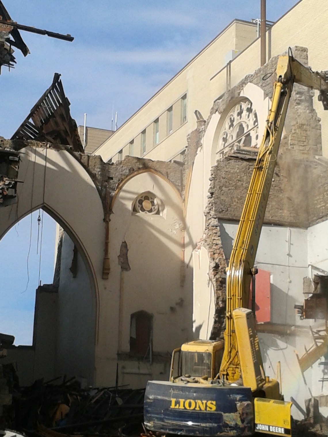 James Street Baptist Church Partial Demolition on June 6, 2014