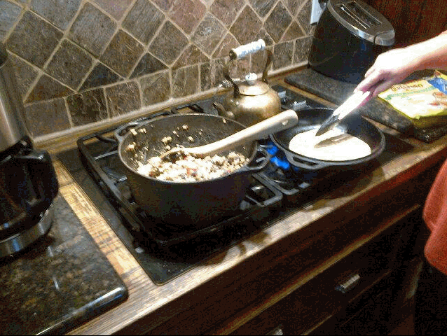 feeding the cast and crew