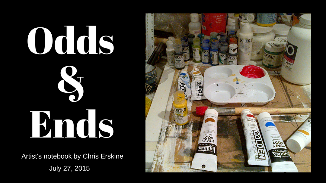 Chris Erskine's weekly artist notebook