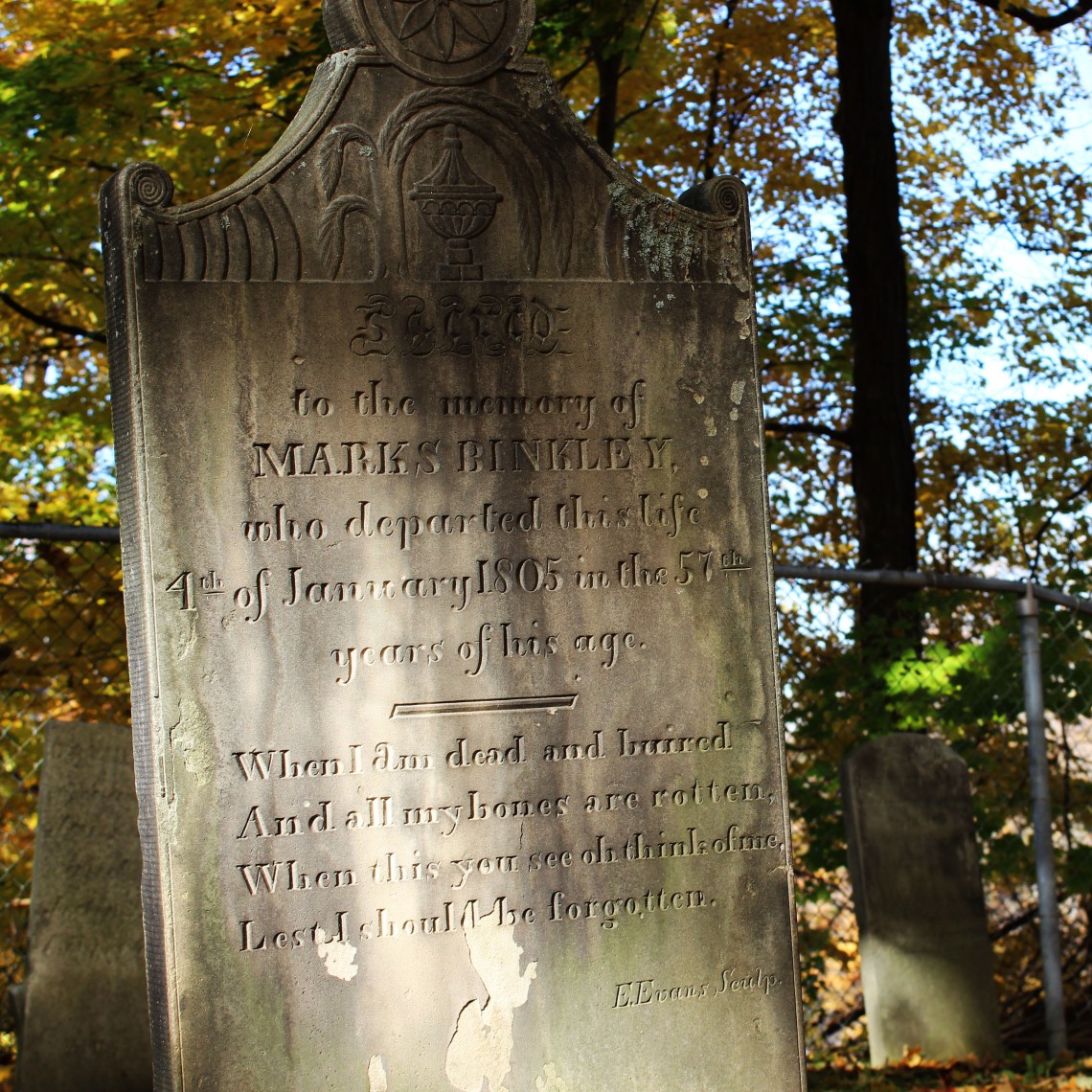 Binkley 1803 Cemetery, Hamilton (Ont). Photo by @erskinec